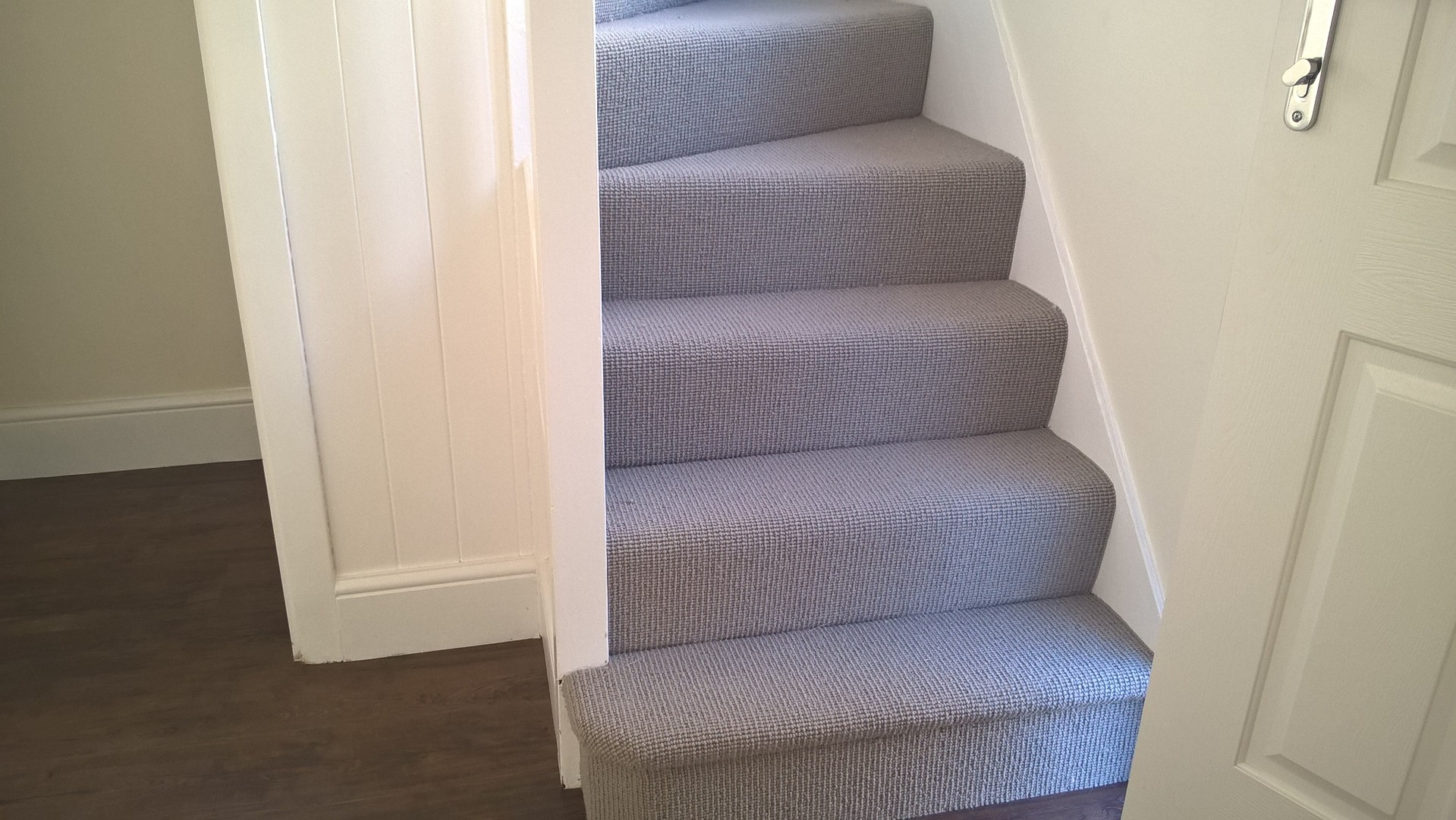 Man made carpets to stairs