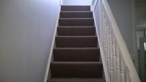 Natural carpets to stairs