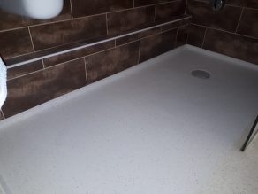 wet room safety flooring - walk in shower