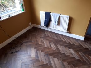 v4 herringbone wood block flooring