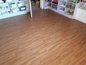 Class Room - Wood Strip Vinyl Flooring